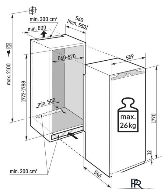 Однокамерный холодильник Liebherr IRe 5100 Pure - Изображение №13 — Интернет-магазин ПроЗаказ