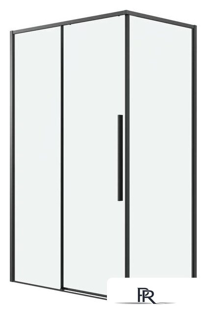 Душевой уголок Grossman Galaxy 120х100х195 120.K33.01.1210.21.00 (черный матовый/прозрачное стекло) - Изображение №1 — Интернет-магазин ПроЗаказ