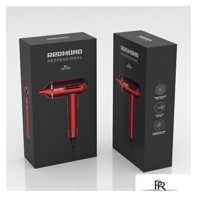 Фен Redmond (Редмонд) HD1700 (красный) - Изображение №11 — Интернет-магазин ПроЗаказ