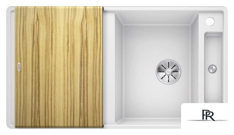 Кухонная мойка Blanco Axia III 5 S-F 523228 (белый, деревянная доска) - Изображение №1 — Интернет-магазин ПроЗаказ