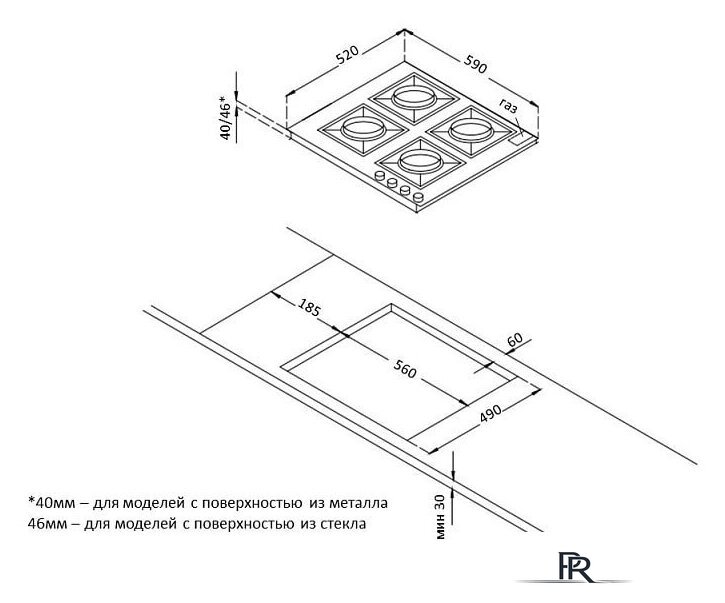 Варочная панель Korting HGG 6911 CTRB - Изображение №2 — Интернет-магазин ПроЗаказ
