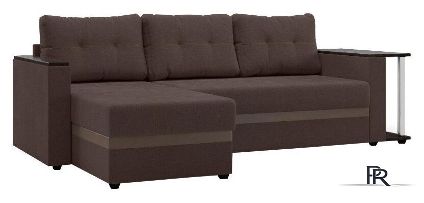 Диван Mio Tesoro Атланта 110 (Savana Chocolate/Ecostile Chocolate) - Изображение №1 — Интернет-магазин ПроЗаказ