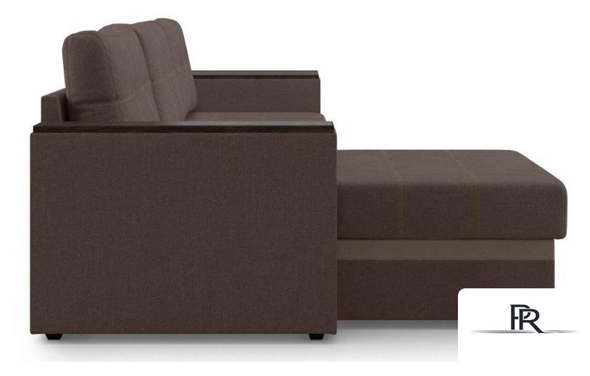 Диван Mio Tesoro Атланта 110 (Savana Chocolate/Ecostile Chocolate) - Изображение №3 — Интернет-магазин ПроЗаказ