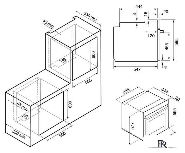 Электрический духовой шкаф Krona Element D plus 60 BL - Изображение №18 — Интернет-магазин ПроЗаказ