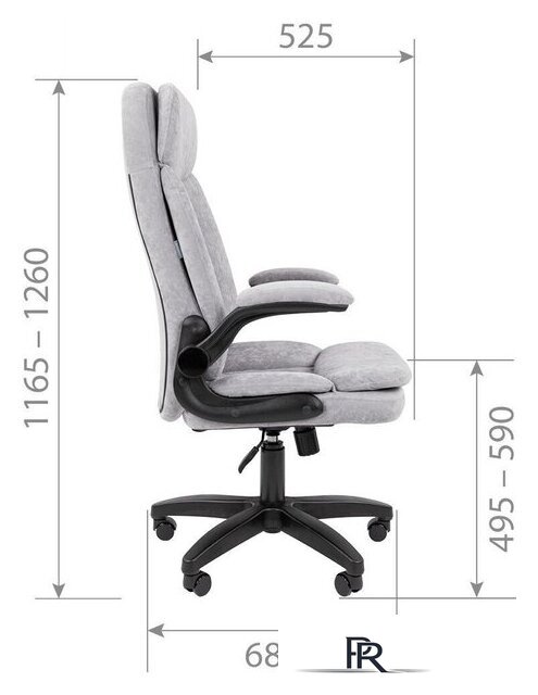 Офисное кресло CHAIRMAN Home 533 (темно-бежевый) - Изображение №5 — Интернет-магазин ПроЗаказ