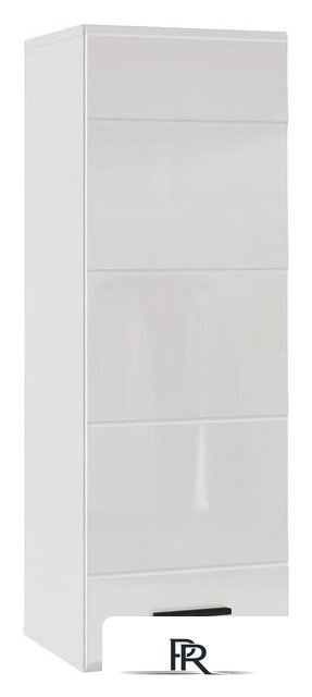 Шкаф-пенал НК-Мебель Gloss 71373113 (белый/белый глянец) - Изображение №1 — Интернет-магазин ПроЗаказ