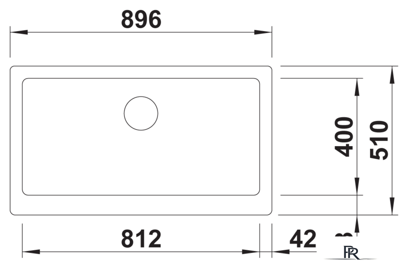 Кухонная мойка Blanco Vintera XL 9-UF 526107 (серый беж) - Изображение №2 — Интернет-магазин ПроЗаказ