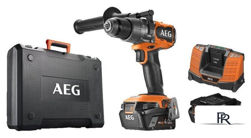 Ударная дрель-шуруповерт AEG Powertools BSB 18C3BL-402C 4935478938 (с 2-мя АКБ 4 Ач, кейс) - Изображение №1 — Интернет-магазин ПроЗаказ