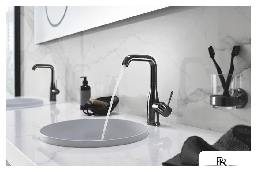 Держатель для мыльницы и стакана Grohe Essentials 40369A01 (темный графит) - Изображение №3 — Интернет-магазин ПроЗаказ