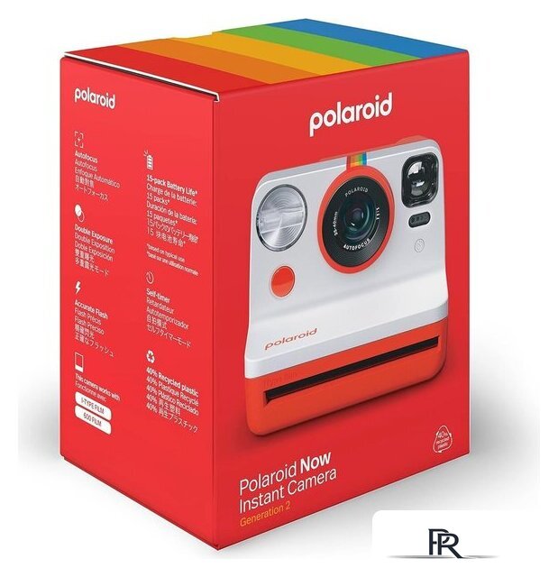 Фотоаппарат Polaroid Now Instant Camera Generation 2 (красный/белый) - Изображение №5 — Интернет-магазин ПроЗаказ