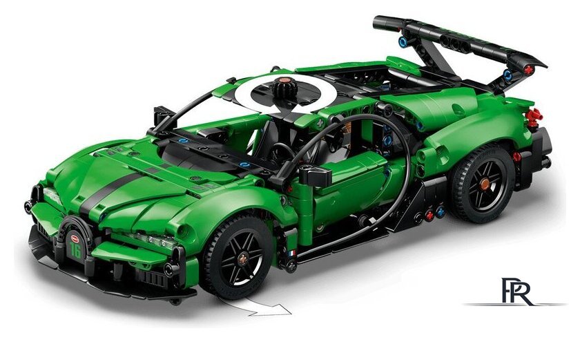 Конструктор LEGO Technic 42241 Green Bugatti Chiron Pur Sport Hypercar - Изображение №5 — Интернет-магазин ПроЗаказ