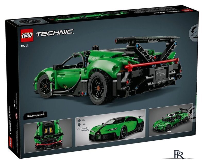 Конструктор LEGO Technic 42241 Green Bugatti Chiron Pur Sport Hypercar - Изображение №12 — Интернет-магазин ПроЗаказ