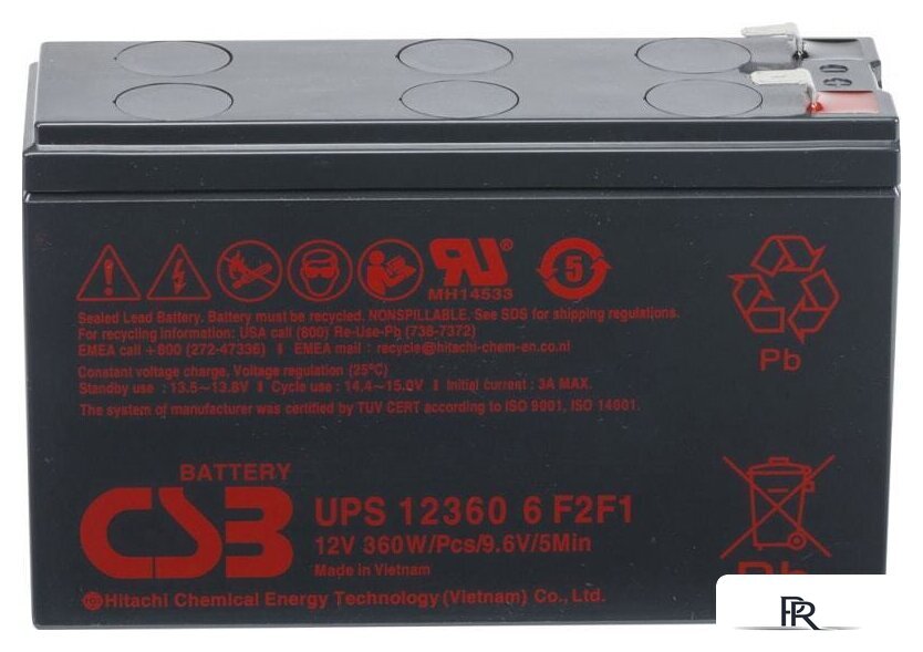 Аккумулятор для ИБП CSB Battery HRL UPS 12360 6 F2F1 Slim (12В/7.5А·ч) - Изображение №1 — Интернет-магазин ПроЗаказ