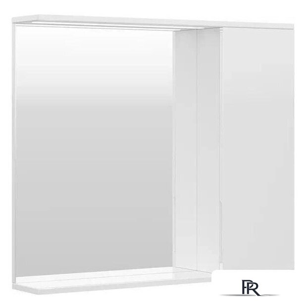  Volna Шкаф с зеркалом Lake 80 R (белый) - Изображение №1 — Интернет-магазин ПроЗаказ