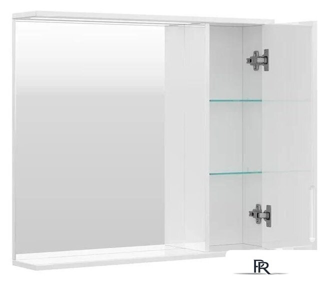  Volna Шкаф с зеркалом Lake 80 R (белый) - Изображение №2 — Интернет-магазин ПроЗаказ