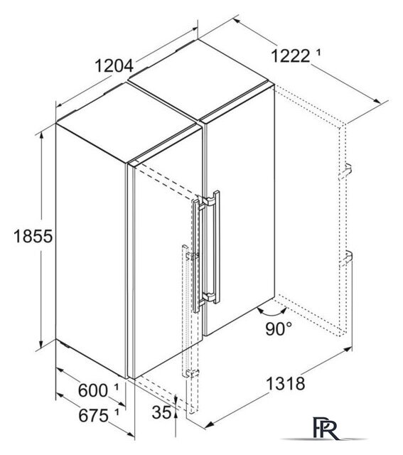 Холодильник side by side Liebherr XRFsd 5230 Plus NoFrost 5230-22001 - Изображение №4 — Интернет-магазин ПроЗаказ