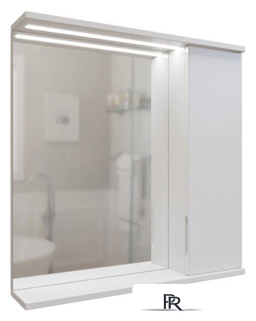  Mixline Шкаф с зеркалом Лайн 70 553017 (правый, с подсветкой) - Изображение №1 — Интернет-магазин ПроЗаказ