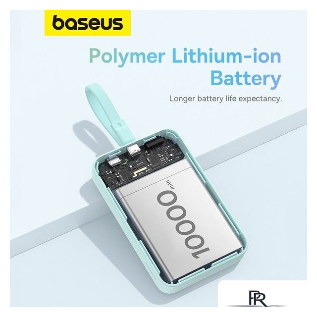 Внешний аккумулятор Baseus Magnetic Fast Charge Power Bank Type-C Edition 30W 10000mAh (мятный) - Изображение №16 — Интернет-магазин ПроЗаказ