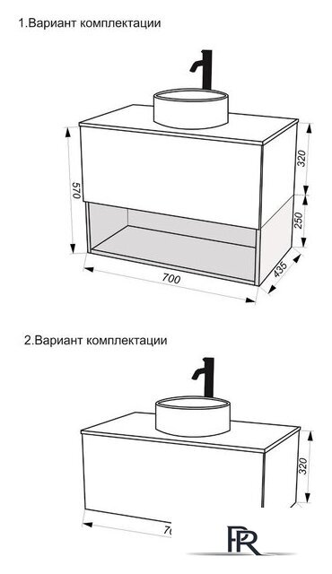  ЗОВ Тумба под умывальник Кито 70 K70LW0MRMC (белый/тростник) - Изображение №5 — Интернет-магазин ПроЗаказ