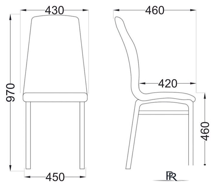 Стул AksHome Adele (белый APU 002/хром) - Изображение №2 — Интернет-магазин ПроЗаказ