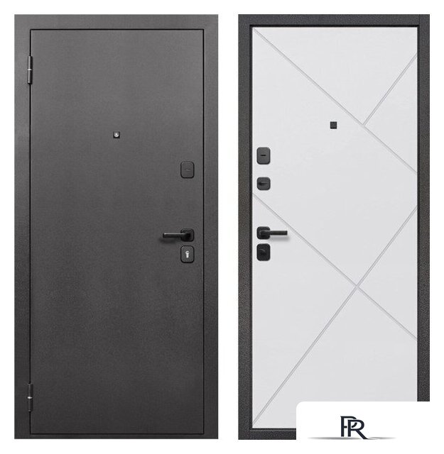 Металлическая дверь Guard 7см Серебро/белый матовый (96x205, левая) - Изображение №1 — Интернет-магазин ПроЗаказ