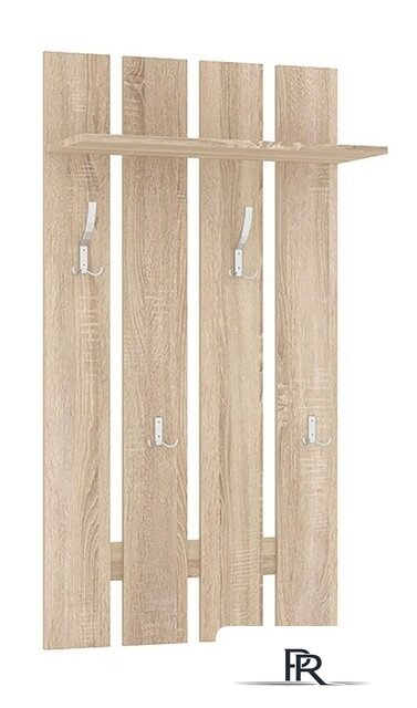 Вешалка для одежды Кортекс-мебель Лара ВП2 (дуб сонома) - Изображение №1 — Интернет-магазин ПроЗаказ