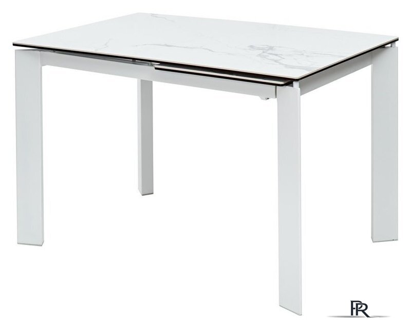 Кухонный стол M-City Corner 120 High Gloss DECDF5052THGSTATWHT (Statuario керамика/белый) - Изображение №1 — Интернет-магазин ПроЗаказ