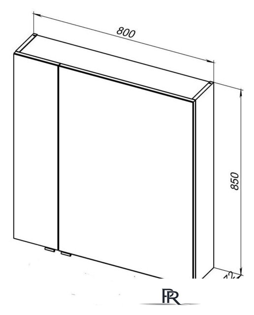  Aquanet Шкаф с зеркалом Алвита 80 277537 - Изображение №6 — Интернет-магазин ПроЗаказ