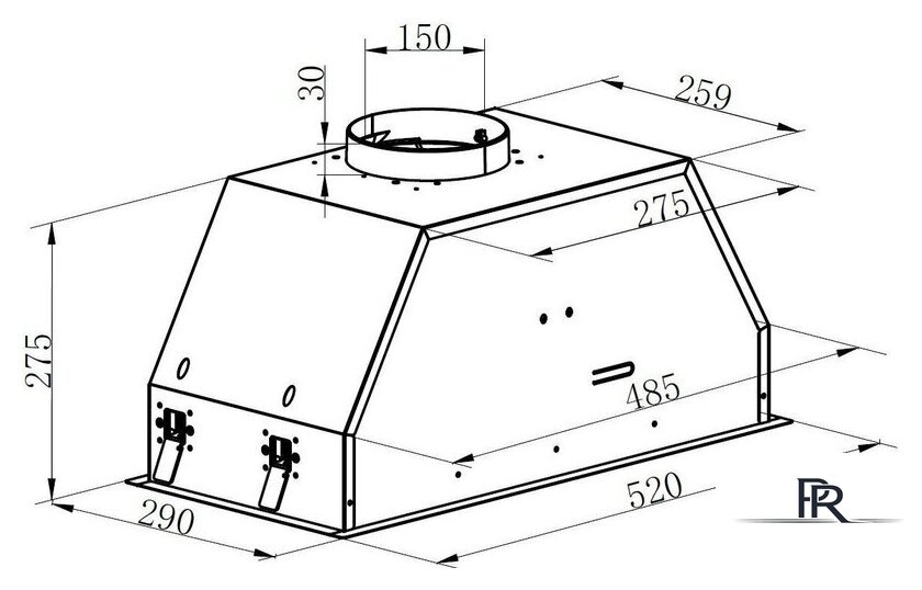 Кухонная вытяжка Hietzel CHB 5262J BL - Изображение №12 — Интернет-магазин ПроЗаказ