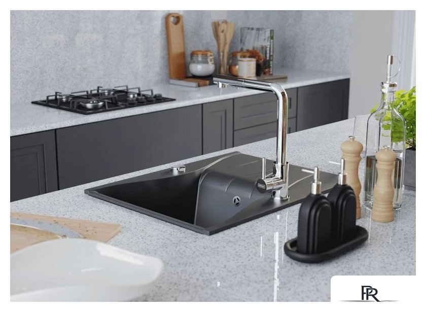 Кухонная мойка Kernau KGS O 4565 1B1D Deep Black - Изображение №5 — Интернет-магазин ПроЗаказ