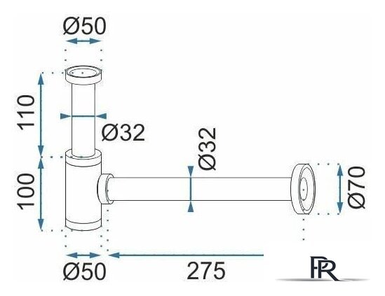 Сифон Rea Klik-Klak REA-A8536 (ретро черный) - Изображение №6 — Интернет-магазин ПроЗаказ