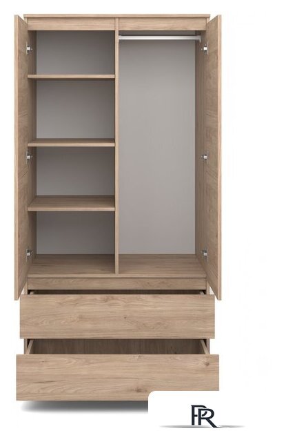 Шкаф распашной MyStar Сноули 900 ИВ-121.06 (гикори кингстон) - Изображение №3 — Интернет-магазин ПроЗаказ