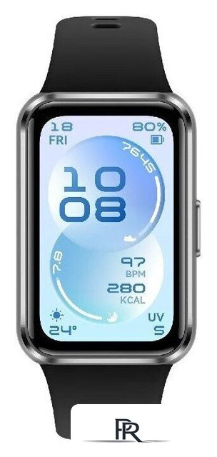 Фитнес-браслет Huawei Band 11 (черный алюминиевый корпус, с черным силиконовым ремешком, международная версия) - Изображение №2 — Интернет-магазин ПроЗаказ