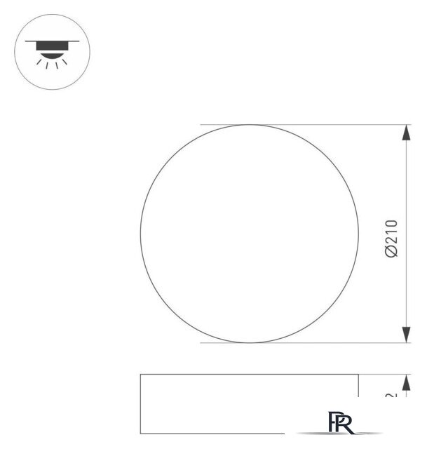 Светодиодная панель Arlight SP-RONDO-R210-20W Day4000 022239(2) - Изображение №7 — Интернет-магазин ПроЗаказ