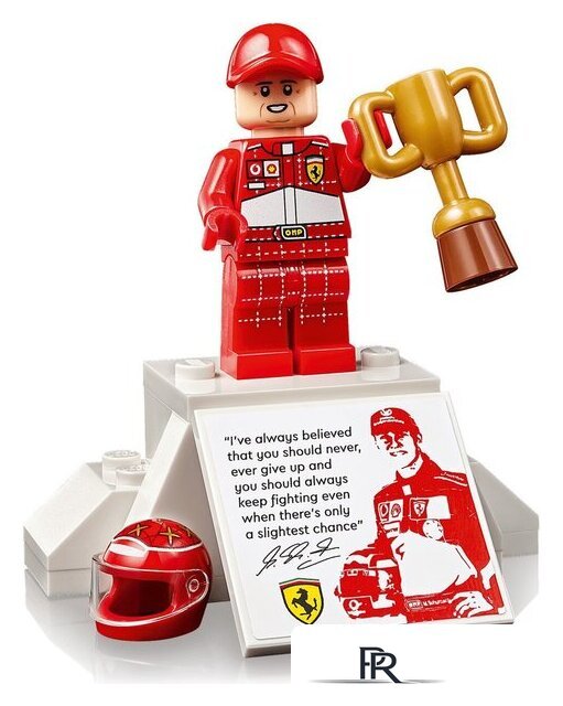 Конструктор LEGO Icons 11375 Ferrari F2004 & Michael Schumacher - Изображение №4 — Интернет-магазин ПроЗаказ