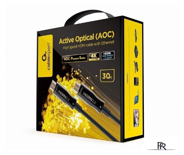 Кабель Cablexpert CCBP-HDMI-AOC-30M-02 HDMI -HDMI (30 м, черный) - Изображение №2 — Интернет-магазин ПроЗаказ