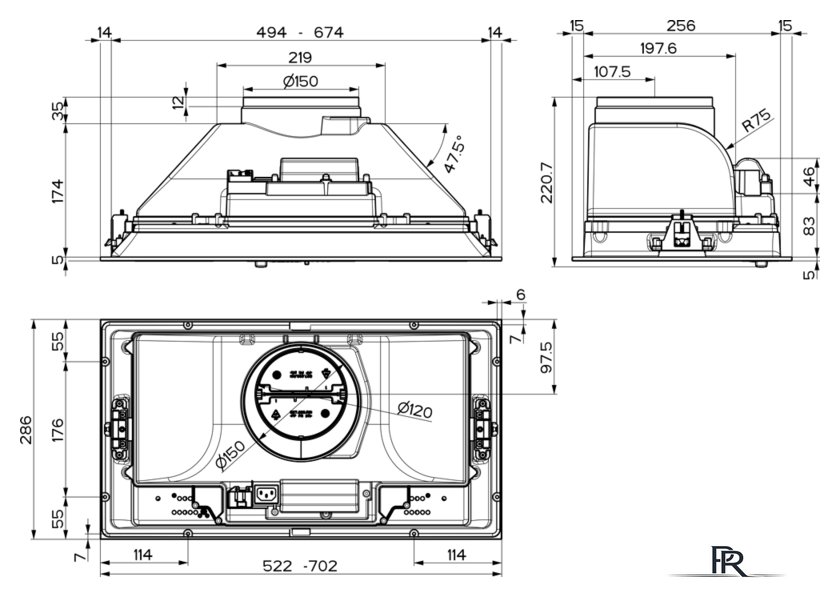 Кухонная вытяжка Faber Inka ICH SS A52 I.Smart HCS 305.0599.323 - Изображение №3 — Интернет-магазин ПроЗаказ