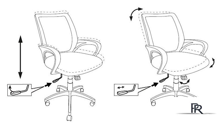 Офисное кресло Бюрократ CH-695N/DG/TW-11 (черный/серый) - Изображение №6 — Интернет-магазин ПроЗаказ