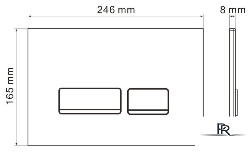 Унитаз подвесной Roxen Simple Compact в комплекте с инсталляцией StounFix Dual Fresh 6 в 1 964407 (кнопка: белое стекло) - Изображение №30 — Интернет-магазин ПроЗаказ