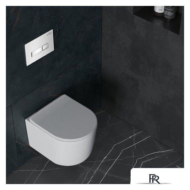 Унитаз подвесной Roxen Simple Compact в комплекте с инсталляцией StounFix Dual Fresh 6 в 1 964407 (кнопка: белое стекло) - Изображение №16 — Интернет-магазин ПроЗаказ