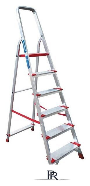 Лестница-стремянка Новая высота NV 511 алюминиевая индустриальная 6 ступеней (5110106) - Изображение №1 — Интернет-магазин ПроЗаказ