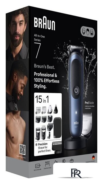 Триммер для бороды и усов Braun AIO7580 - Изображение №7 — Интернет-магазин ПроЗаказ
