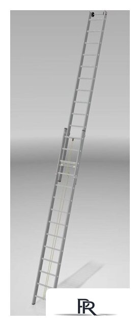 Лестница Новая высота NV 524 двухсекционная с тросовой тягой 2x14 ступеней - Изображение №2 — Интернет-магазин ПроЗаказ