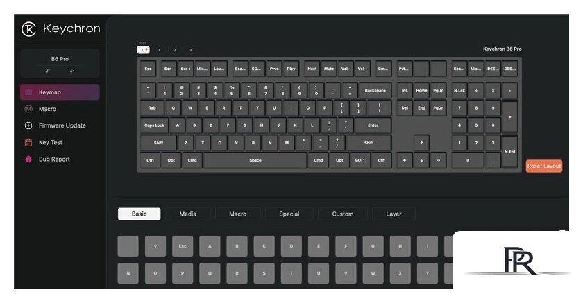 Клавиатура Keychron B6 Pro B6P-K1-RU (серый космос) - Изображение №15 — Интернет-магазин ПроЗаказ