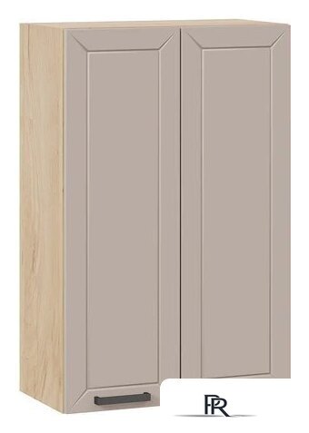 Шкаф навесной Трия Лорас 1ВВ6 с двумя дверями (дуб крафт золотой/холст латте) - Изображение №1 — Интернет-магазин ПроЗаказ