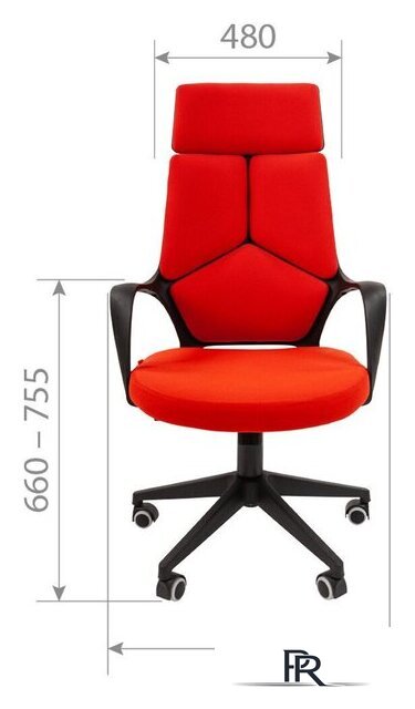 Офисное кресло CHAIRMAN 525 (T-02 голубой) - Изображение №4 — Интернет-магазин ПроЗаказ