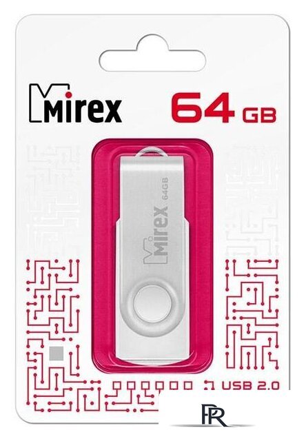 USB Flash Mirex Swivel White 64GB 13600-FMUSWT64 - Изображение №2 — Интернет-магазин ПроЗаказ
