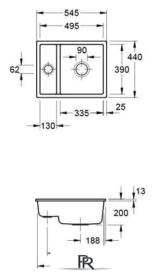 Кухонная мойка Villeroy & Boch Subway XU 675802FU - Изображение №1 — Интернет-магазин ПроЗаказ