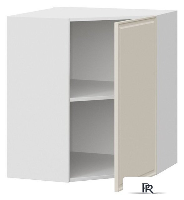 Шкаф навесной Трия Белладжио 1В6У (белый/софт панакота) - Изображение №2 — Интернет-магазин ПроЗаказ