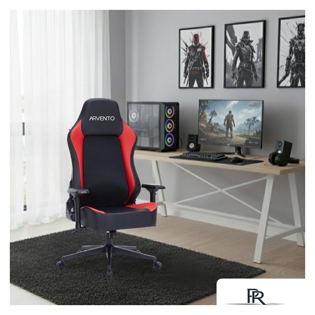 Игровое (геймерское) кресло Arvento Benefit (черный/красный) - Изображение №11 — Интернет-магазин ПроЗаказ